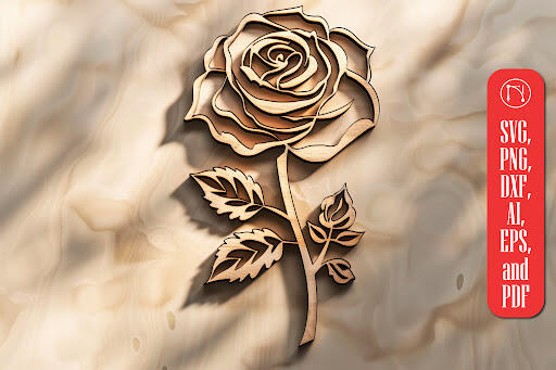 Laser Cut Decorative Wall Clock Set