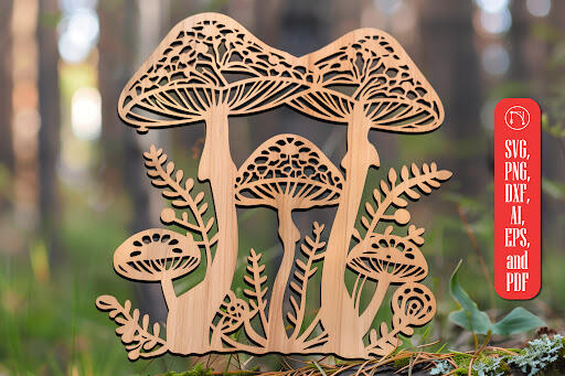 Laser Cut Decorative Wall Clock Set