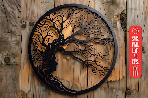 Laser Cut Decorative Wall Clock Set
