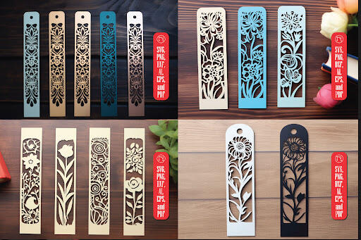 Laser Cut Decorative Wall Clock Set